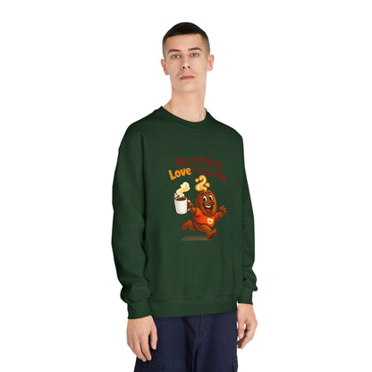 Free The Bean Running on Love & Coffee Comfort Unisex Sweatshirt